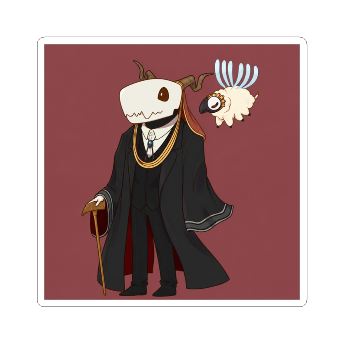 Elias Ainsworth chibi Sticker | The Ancient Magus' Bride - alternate angle 3, merchandise
