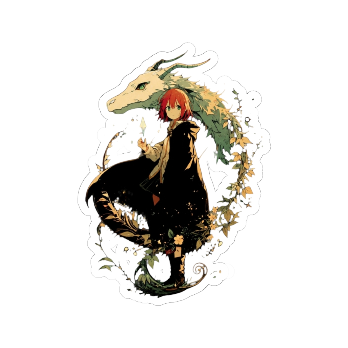 Chise Hatori Elias Dragon Art Sticker | The Ancient Magus' Bride